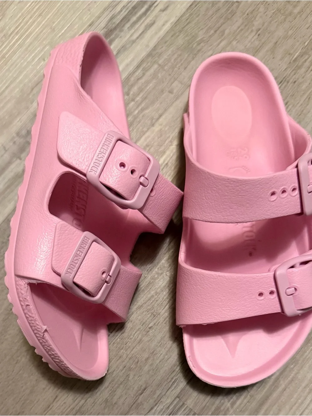 Birkenstock Kids Pink Two-Buckle EVA Sandals